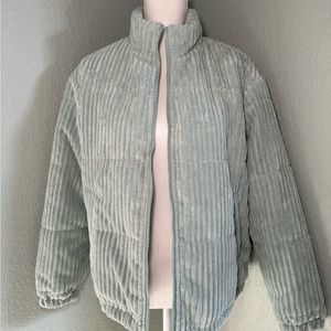SHEIN soft teddy material, lined, zip up jacket.